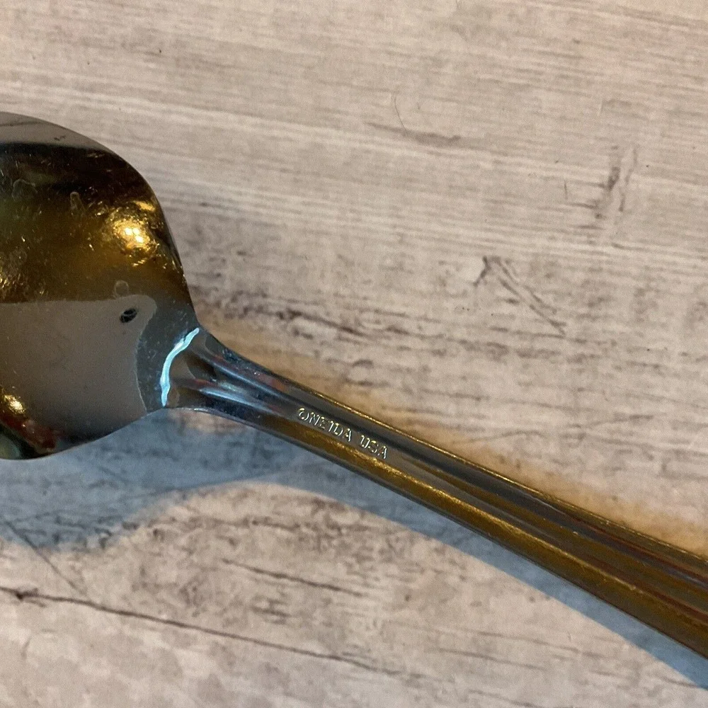 Oneida KIMBRA Stainless Flatware Oval Place Soup Spoons Set Of 6 USA Lot #2